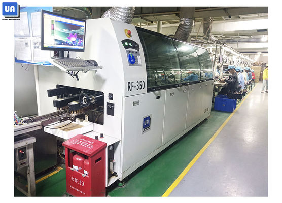 PC PLC SMT Wave Soldering Machine AC380V 0.4MPa PCB Wave Solder Equipment